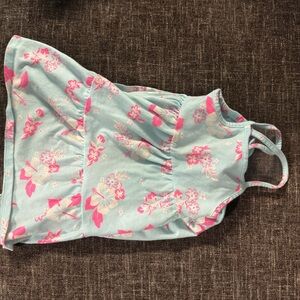 Cat & Jack Light Blue and Pink Floral Dress